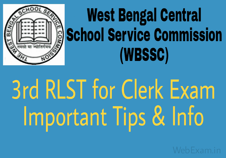 WBSSC Group C exam Tips 3rd RLST