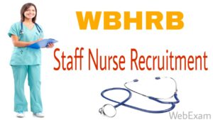 West Bengal Staff Nurse Recruitment 2020 Online Application WBHRB 1 west bengal staff nurse recruitment wbhrb