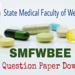 SMFWBEE Question Paper, Syllabus Download Paramedical Admission Test 2023