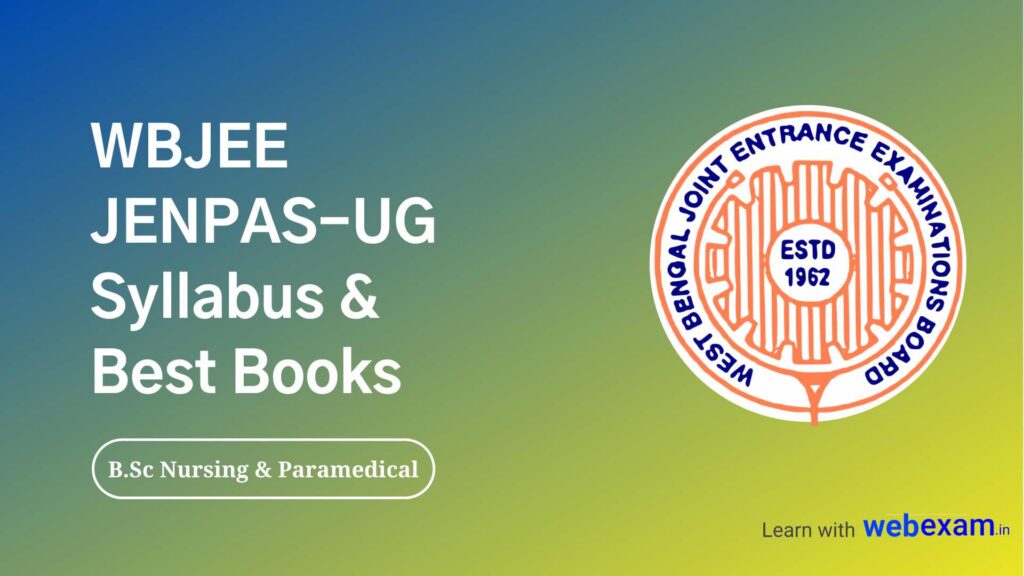 WBJEEB JENPAS-UG Syllabus and books