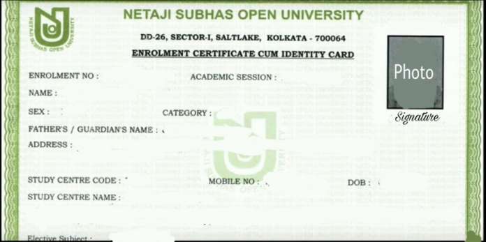 NSOU Enrolment Certificate Download for BDP PG Course Netaji Subhas NSOU Enrolment Certificate Download for BDP PG Course Netaji Subhas