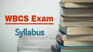 WBCS Syllabus Download