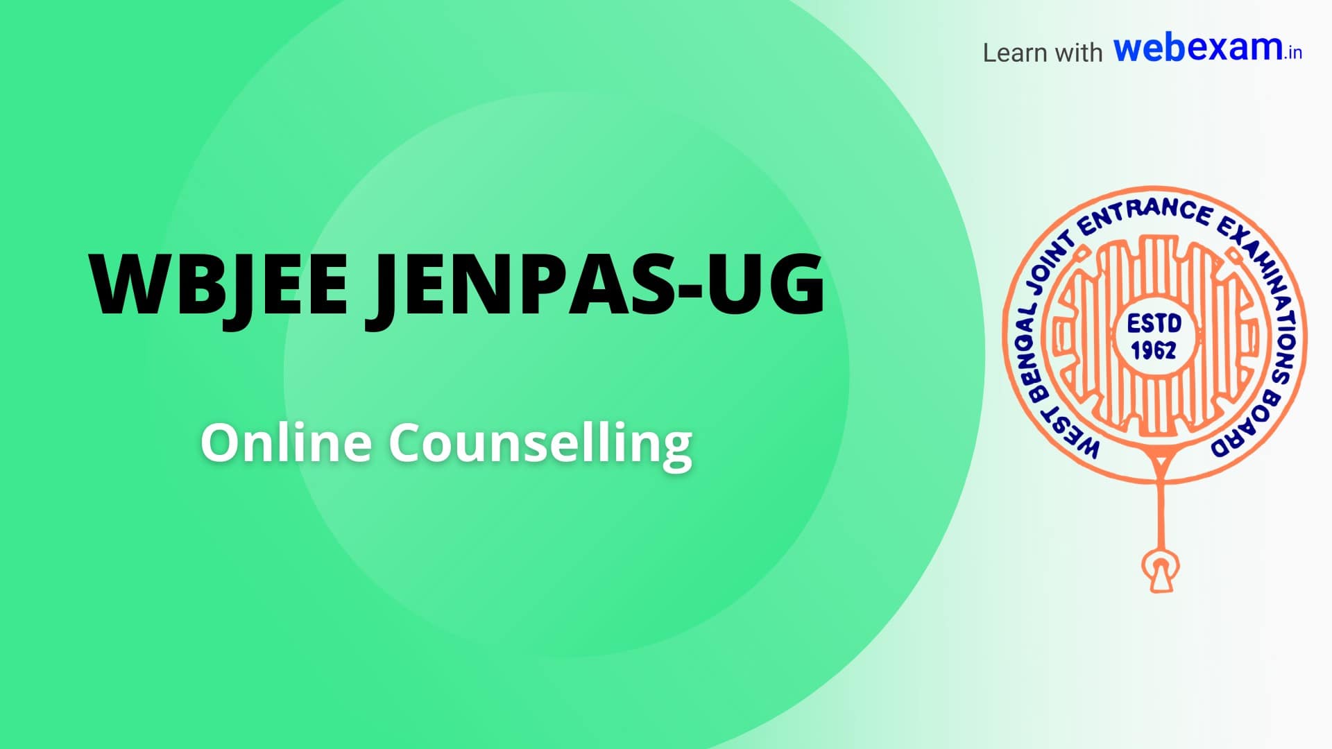 WBJEE JENPAS Counselling BSc Nursing