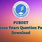 Download PUBDET Previous Years Question Papers – Presidency University