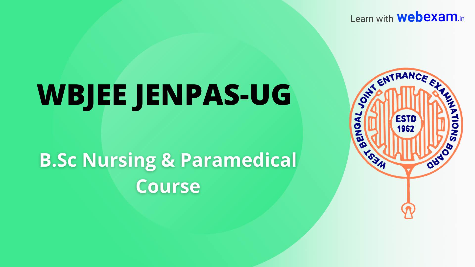 WBJEE JENPAS-UG Online Application 2024