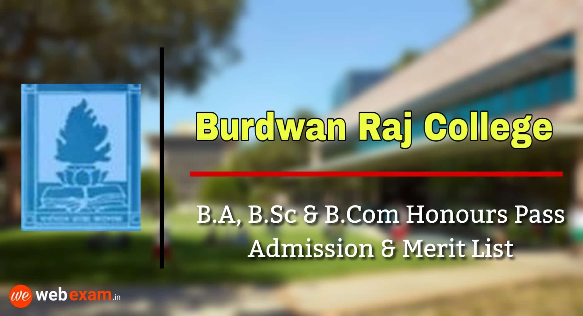 Burdwan Raj College Admission