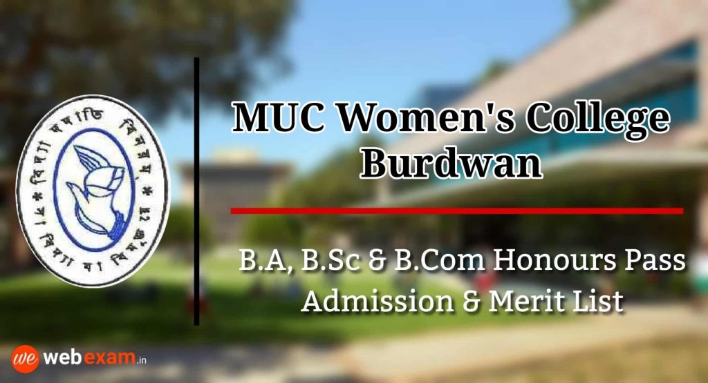 MUC Women's College Admission and Merit List Download