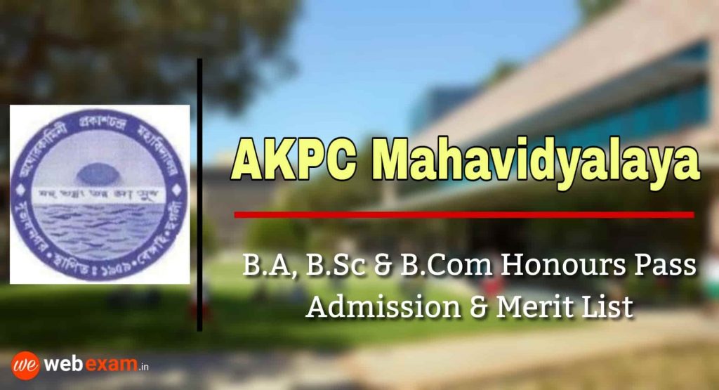 AKPC Mahavidyalaya Admission