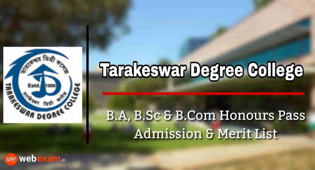 Tarakeswar Degree College Admission