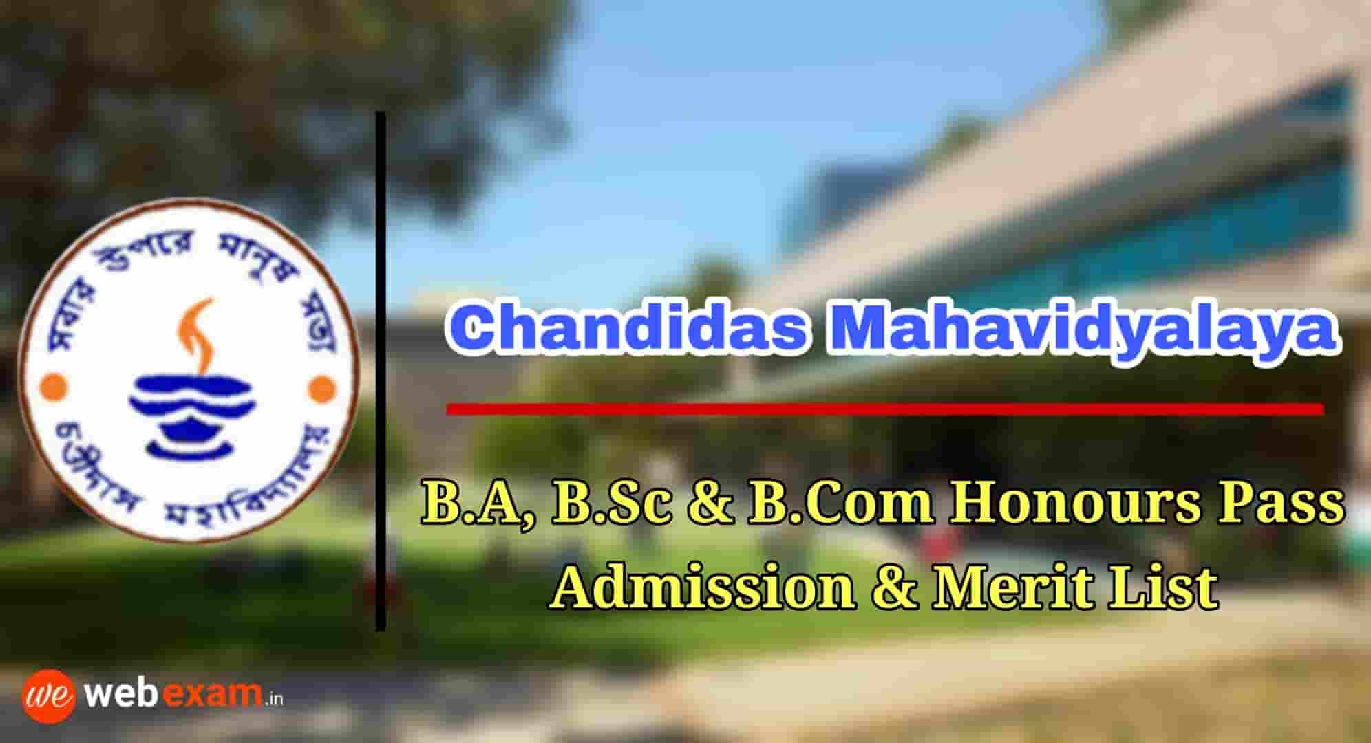 Chandidas Mahavidyalaya Admission