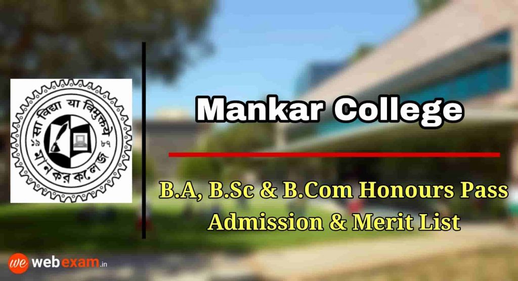 Mankar College Admission