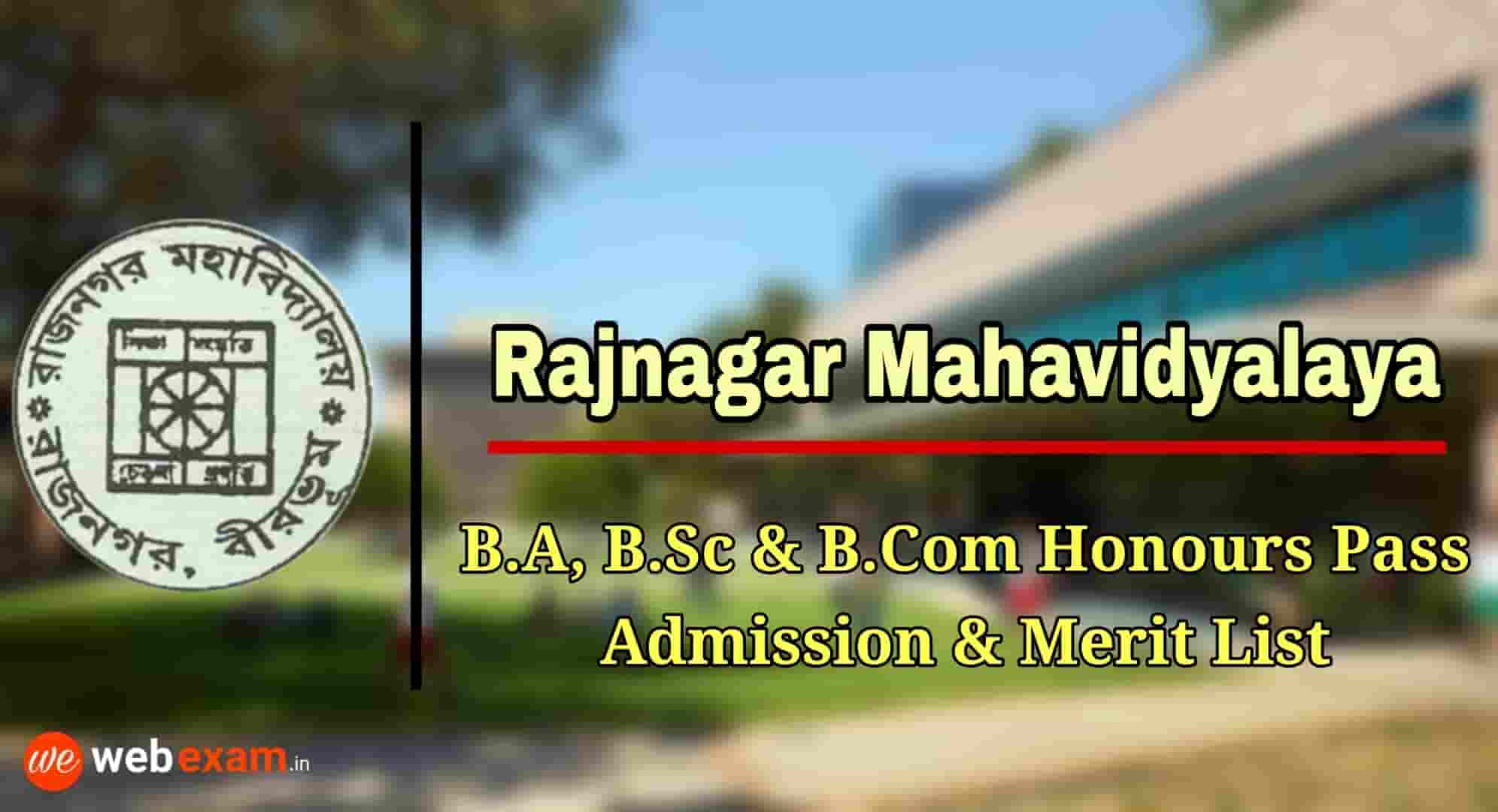 Rajnagar Mahavidyalaya Admission