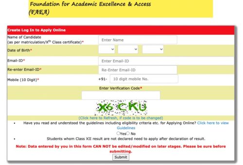 FAEA Scholarship Registration 2023