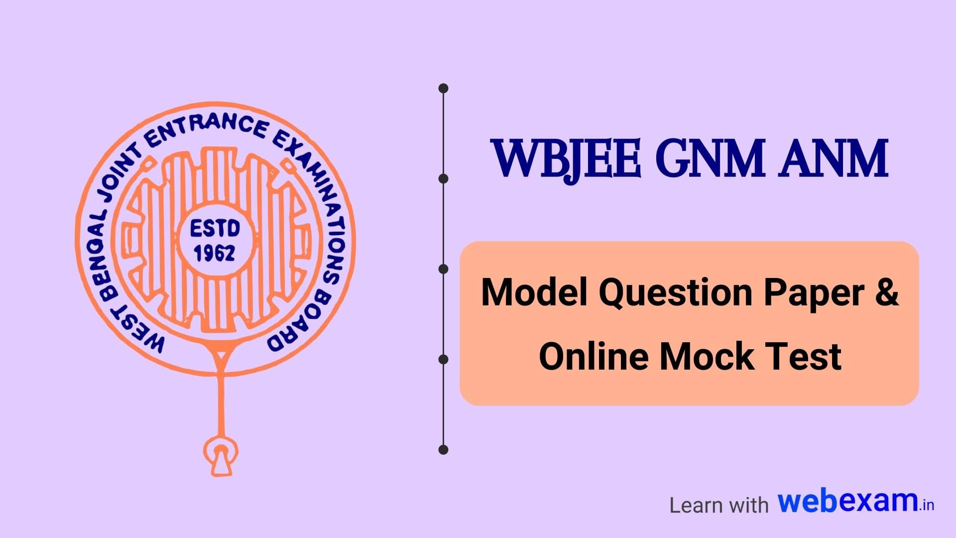WBJEE GNM ANM Model Question Paper
