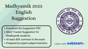 Madhyamik English Suggestion 2023